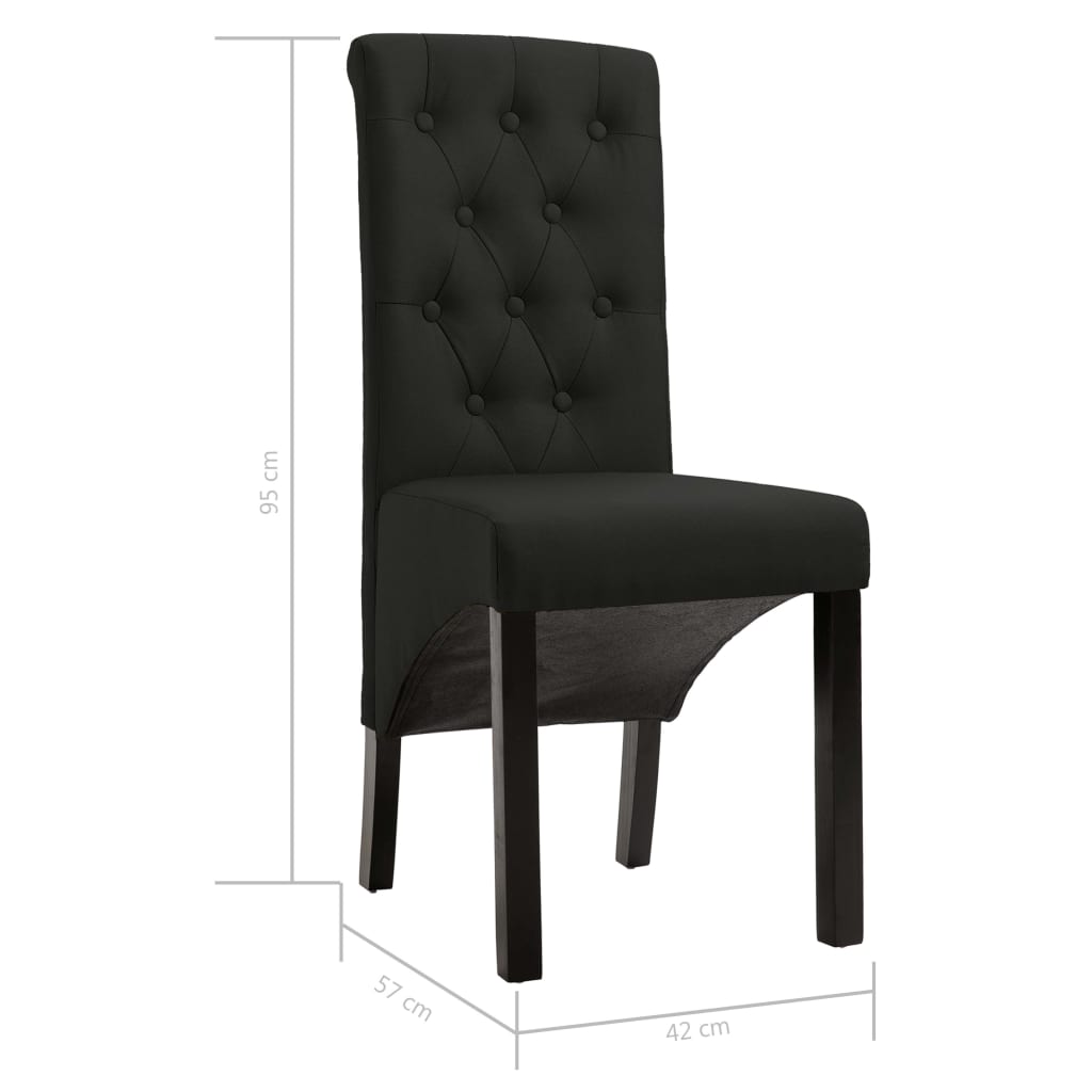 Cadeiras de jantar 4 pcs tecido cinzento-claro
