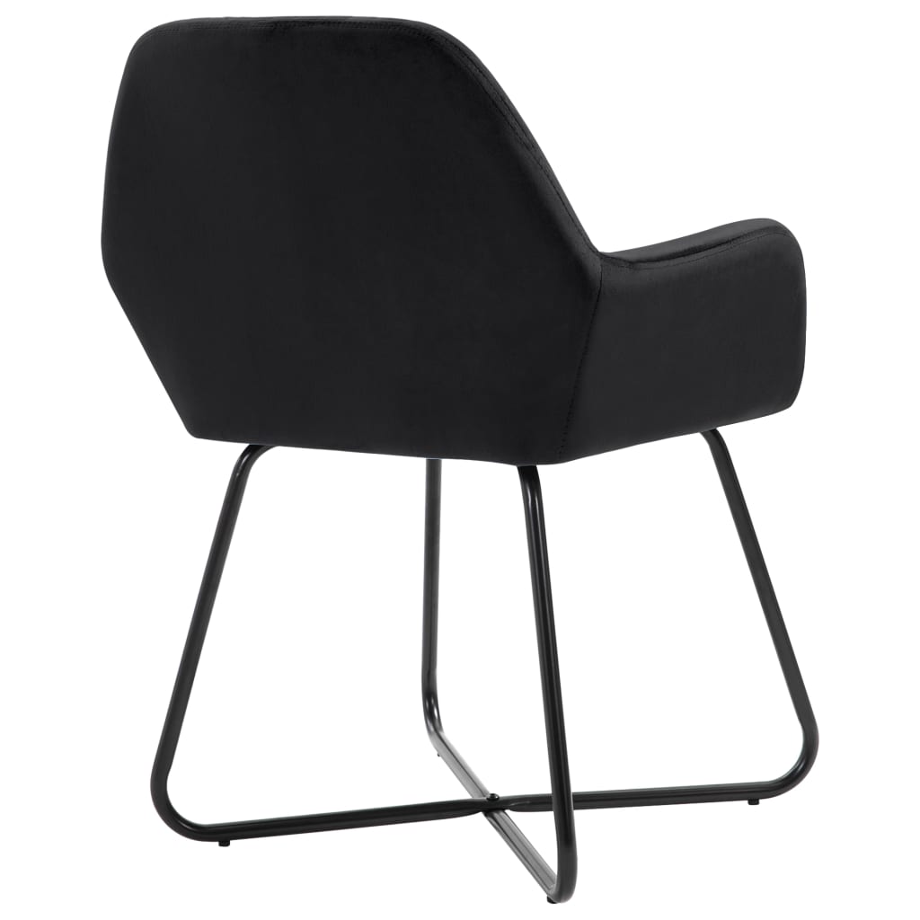 Cadeiras de jantar 4 pcs veludo azul