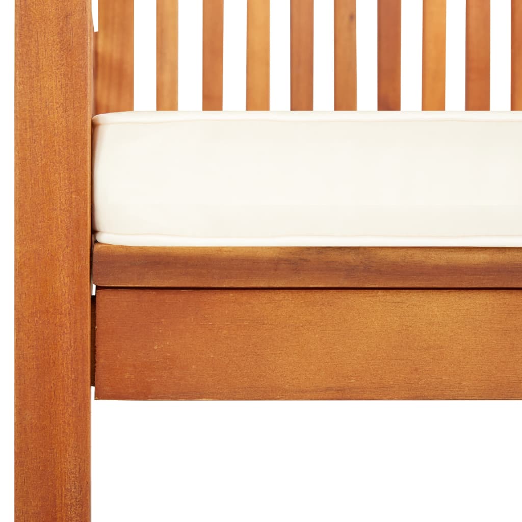 Cadeiras de jantar jardim c/ almofadões 2 pcs madeira acácia