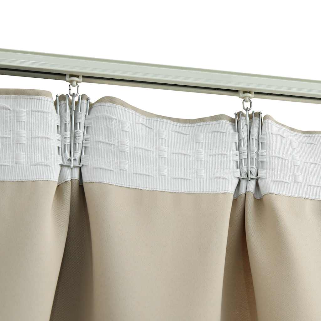 Cortinas blackout com ganchos 2 pcs 140x245 cm antracite