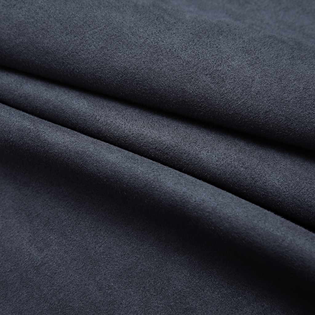 Cortinas blackout c/ argolas em metal 2 pcs 140x245cm antracite