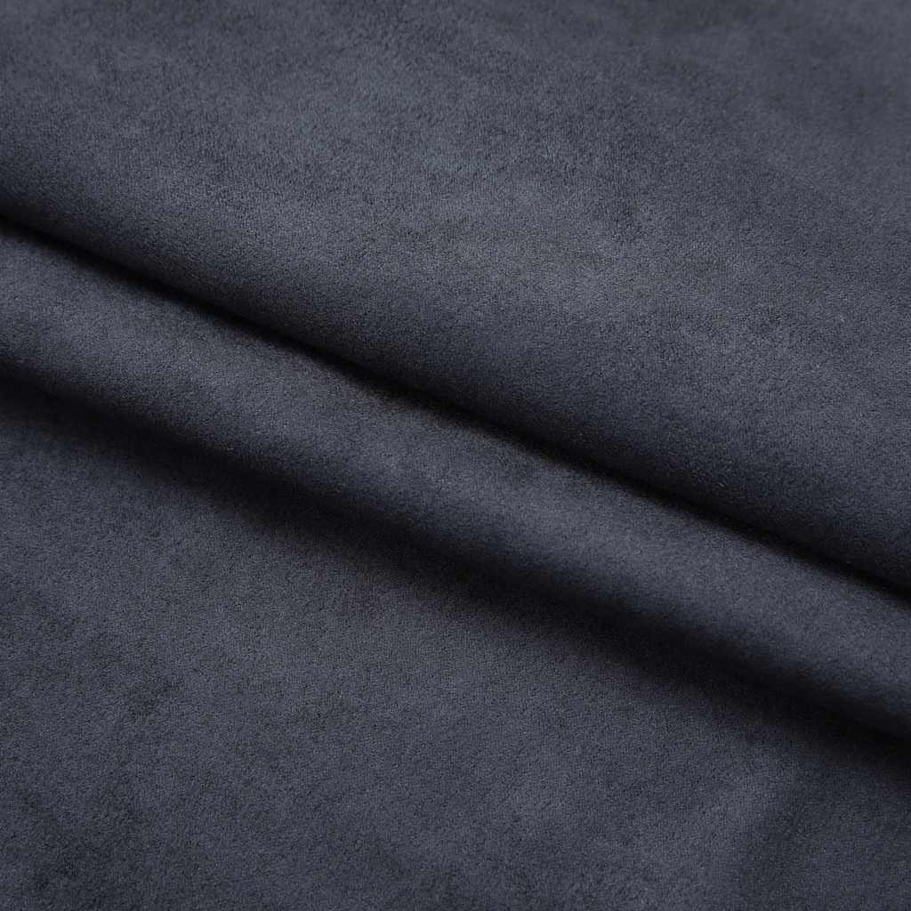 Cortinas blackout com ganchos 2 pcs 140x245 cm antracite