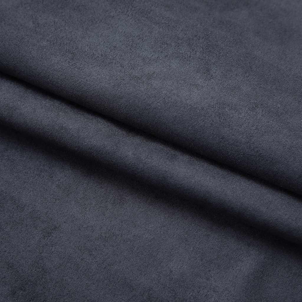 Cortinas blackout com ganchos 2 pcs 140x245 cm antracite