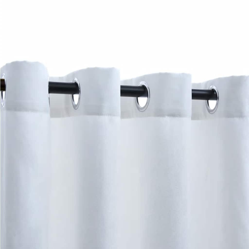 Cortinas blackout c/ argolas em metal 2 pcs 140x245cm antracite