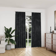 Cortinas blackout com ganchos 2 pcs 140x225 cm veludo antracite