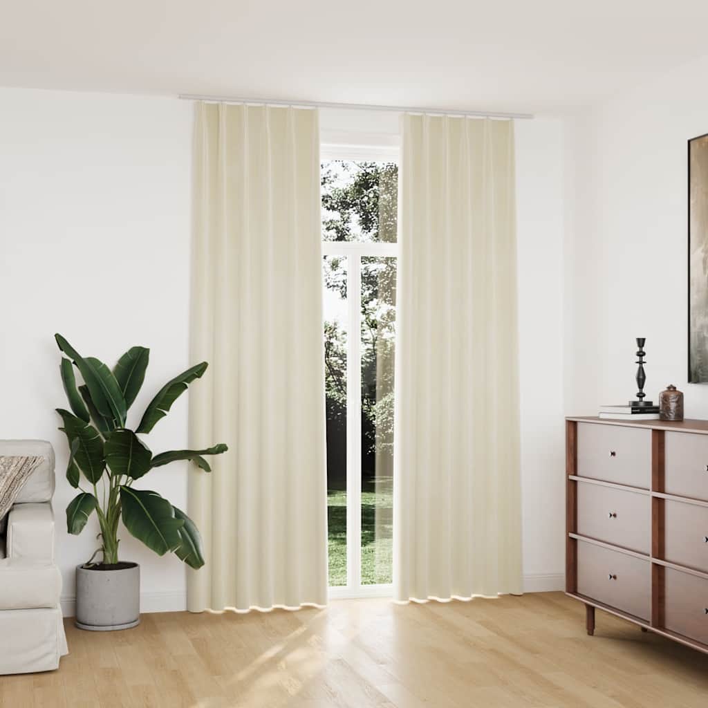 Cortinas blackout com ganchos 2 pcs 140x225 cm veludo antracite
