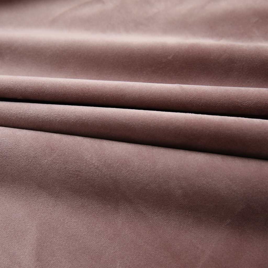 Cortinas blackout com ganchos 2 pcs 140x225 cm veludo antracite