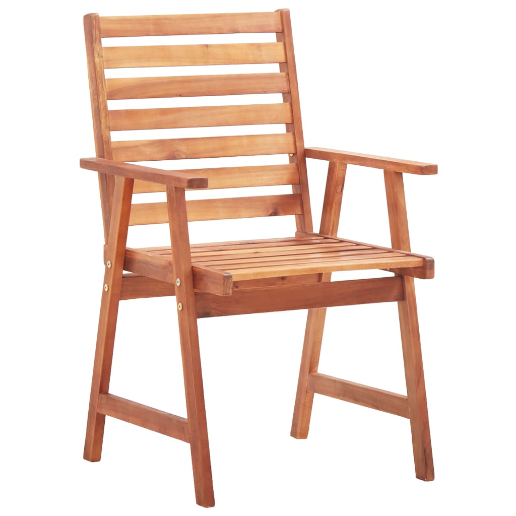Cadeiras jantar p/ jardim 3 pcs madeira acácia maciça