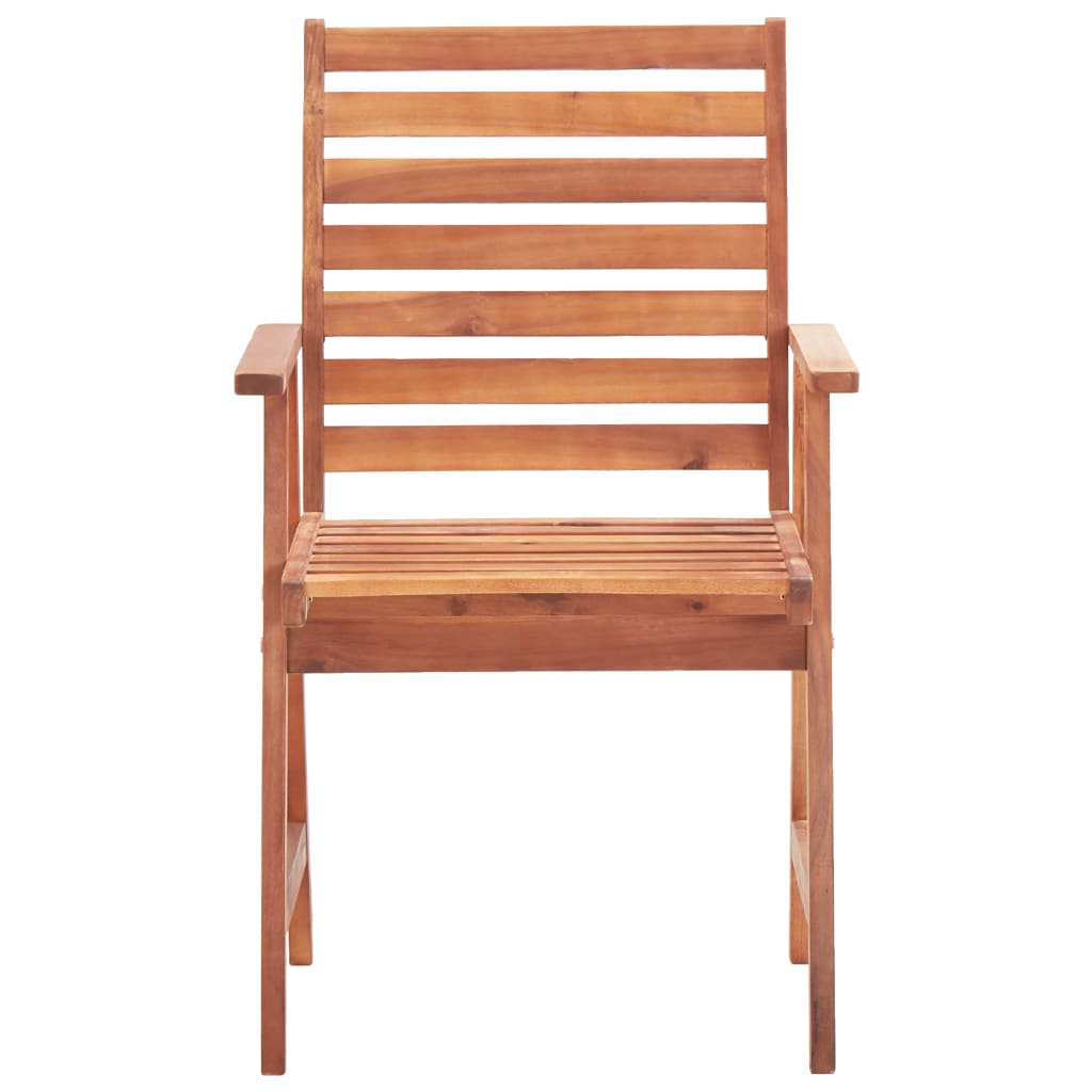 Cadeiras jantar p/ jardim 3 pcs madeira acácia maciça