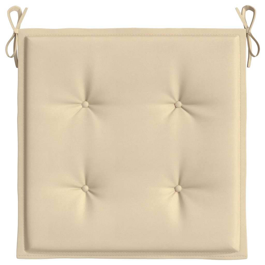 Almofadões p/ cadeiras jardim 4pcs 40x40x4 cm oxford bege