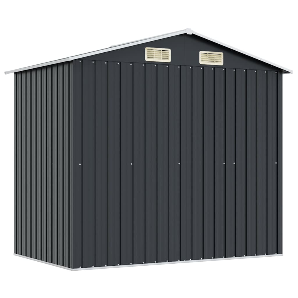 Abrigo de jardim 204x132x186 cm aço antracite