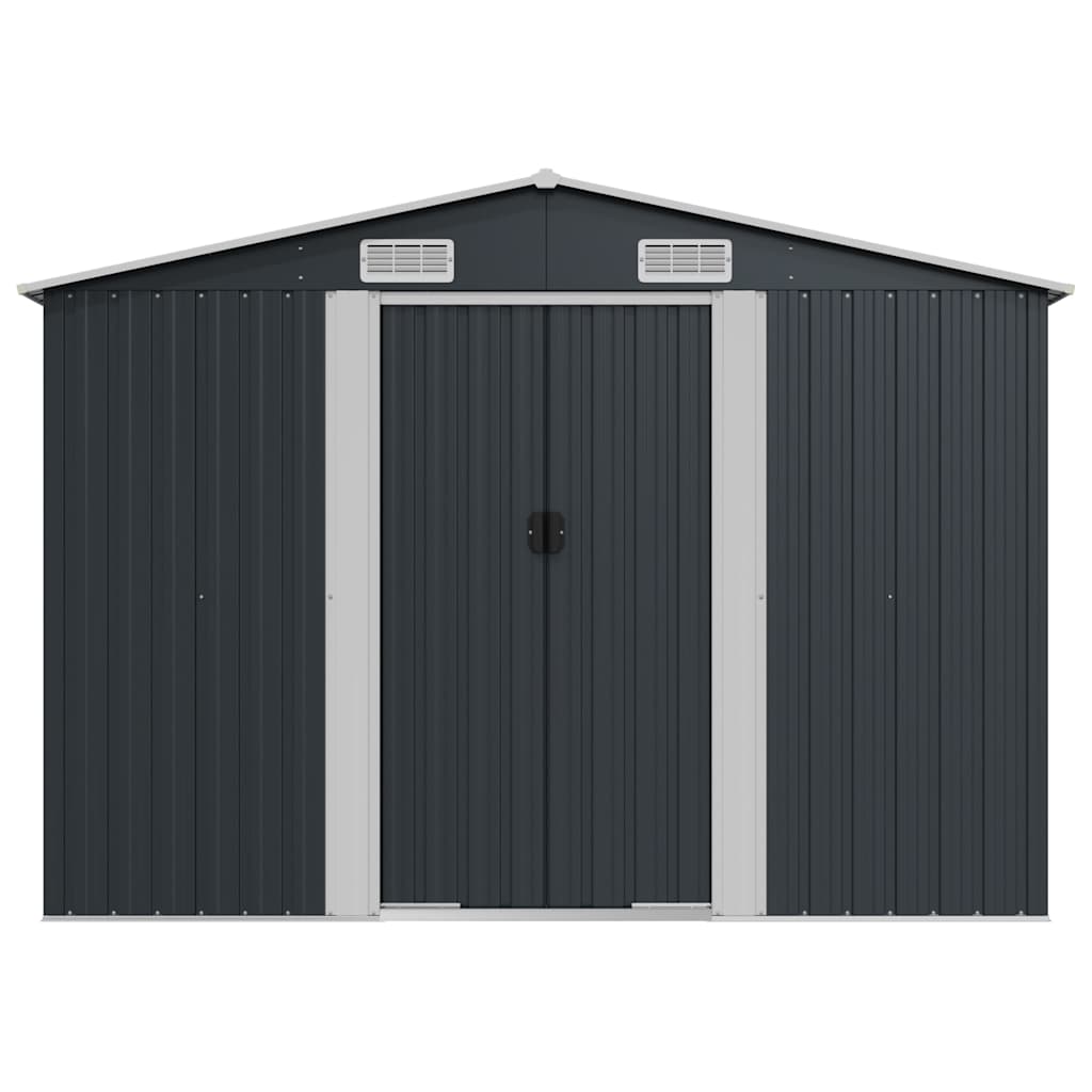 Abrigo de jardim 257x990x181 cm aço galvanizado antracite