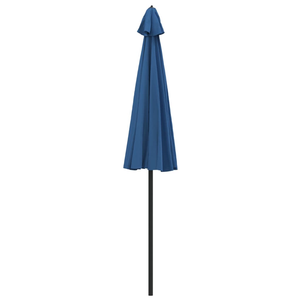 Guarda-sol de exterior c/ mastro alumínio 270 cm azul-ciano