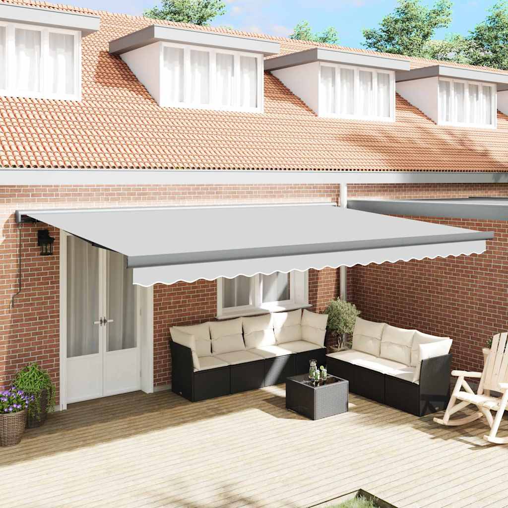 Toldo Manual Antracite 4,5 × 3 m Metal