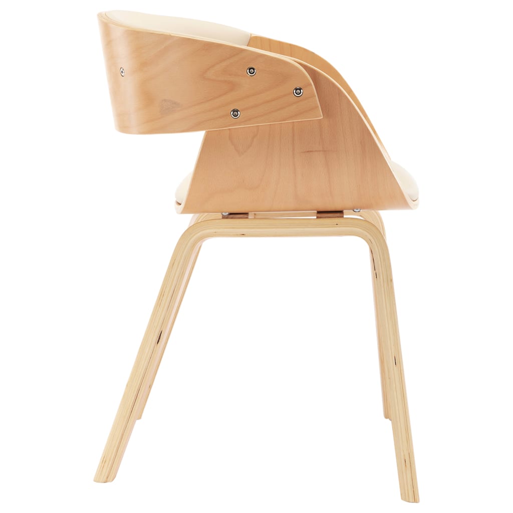 Cadeiras jantar 2 pcs madeira curvada e tecido cinzento