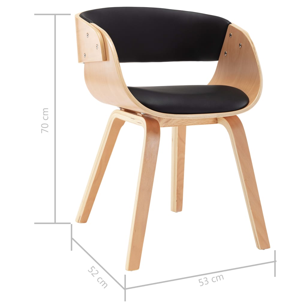 Cadeiras jantar 2 pcs madeira curvada e tecido cinzento