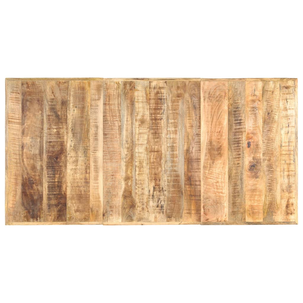 Mesa de jantar 180x90x76 cm madeira de mangueira maciça áspera
