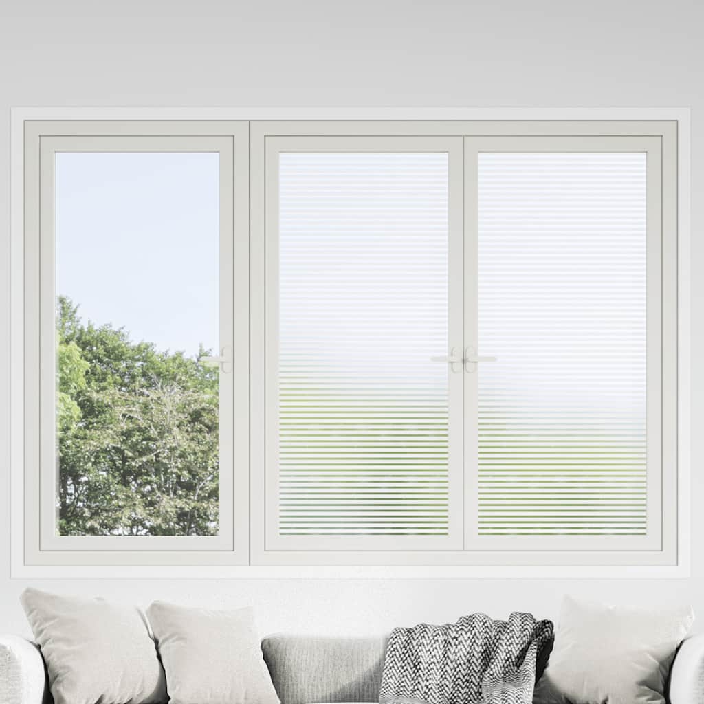 Película para janela fosca 0,9x100 m PVC design às riscas