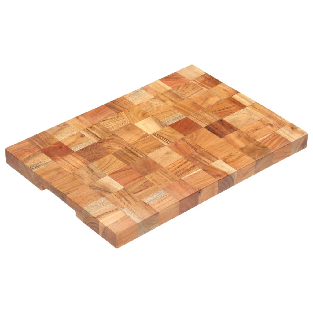 Tábua de cortar 60x40x3,8 cm madeira de acácia maciça