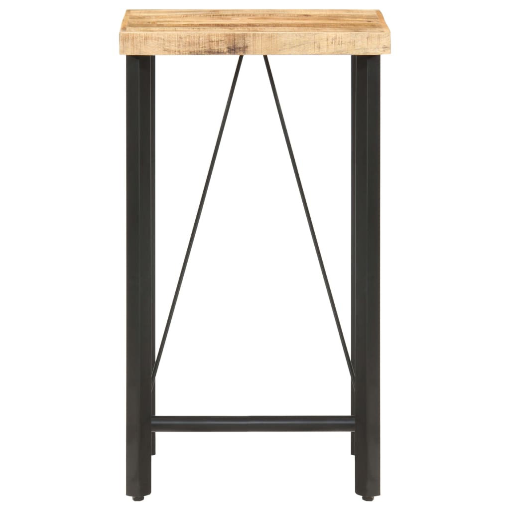 Mesa de bar 120x58x107 cm madeira de mangueira áspera