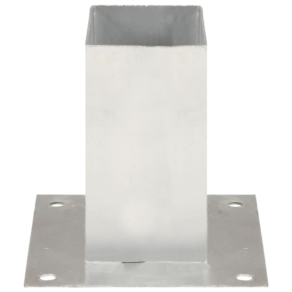 Suportes para postes 4 pcs metal galvanizado 71 mm