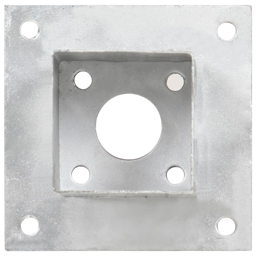 Suportes para postes 4 pcs metal galvanizado 71 mm