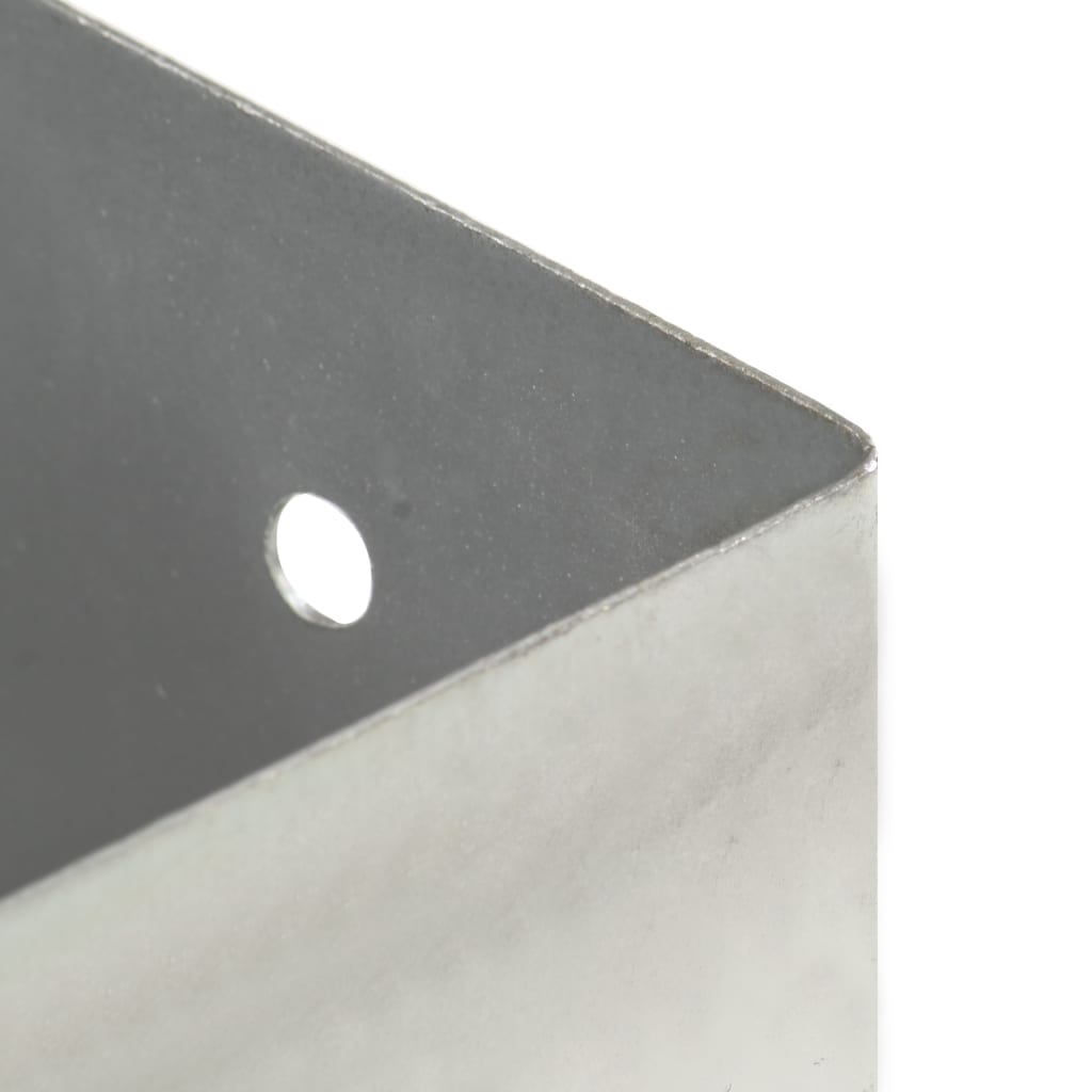 Suportes para postes 4 pcs metal galvanizado 71 mm