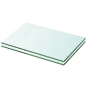 Prateleiras 2 pcs 20x25 cm vidro transparente