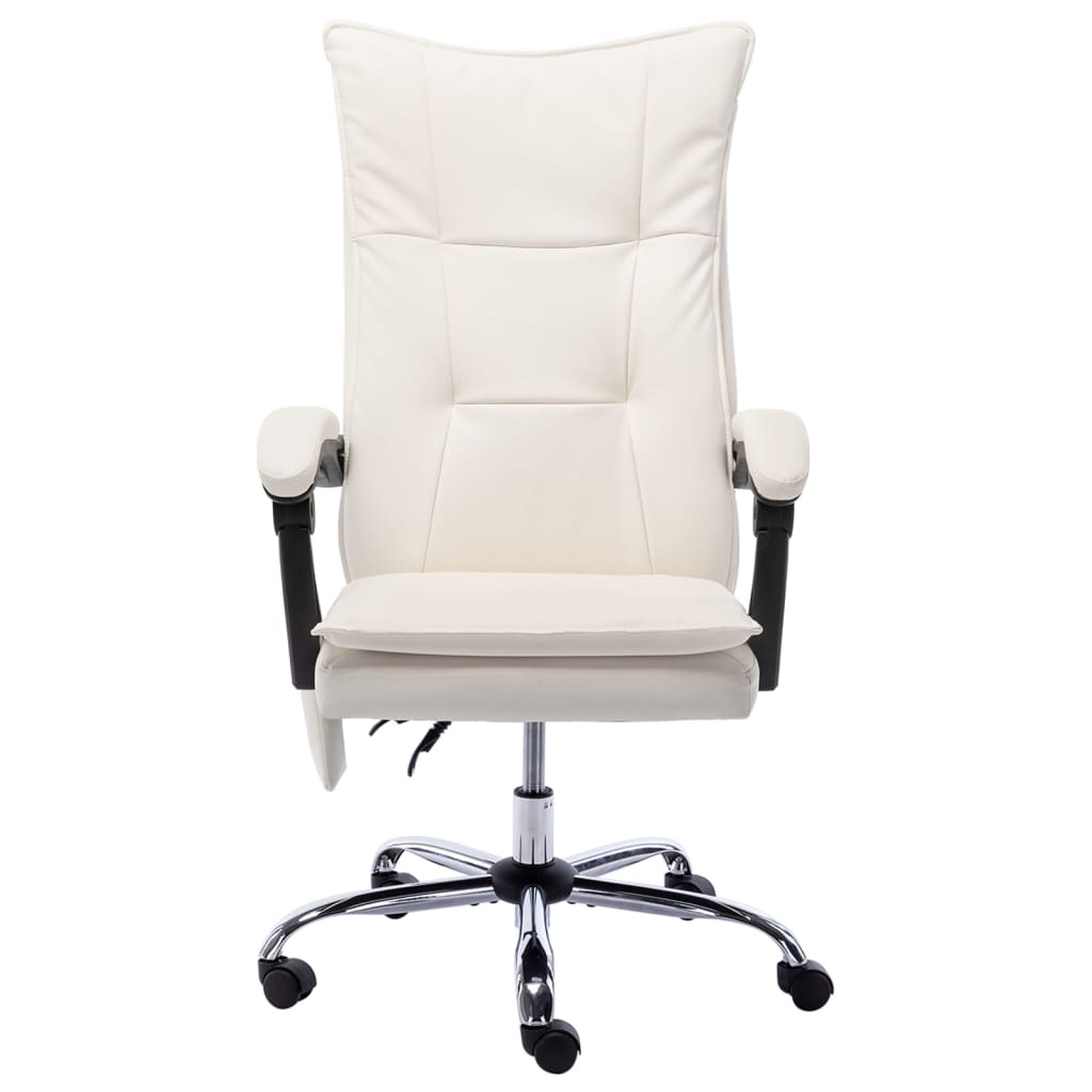 Cadeira escritório c/ função massagem couro artific. antracite