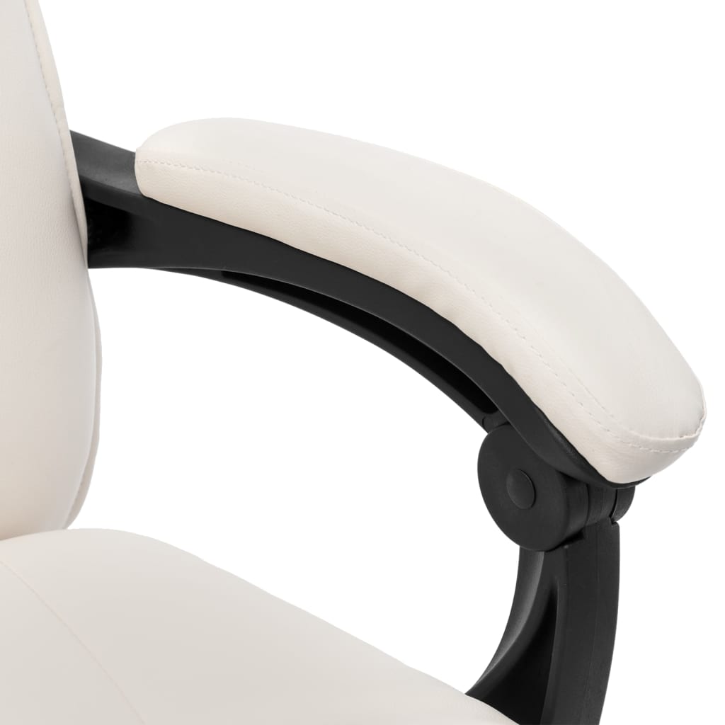 Cadeira escritório c/ função massagem couro artific. antracite