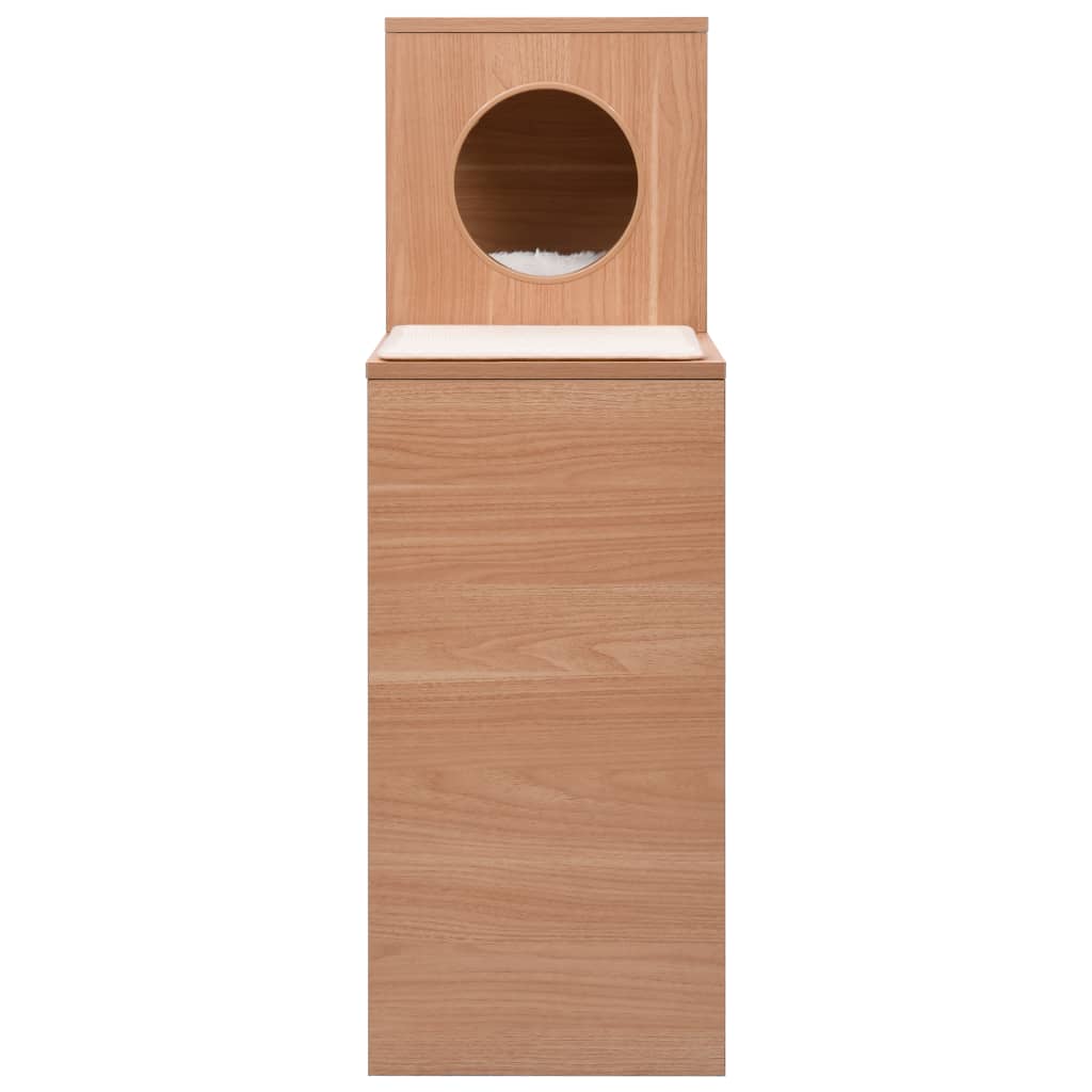 Casa para gatos com tapete arranhador sisal 100 cm