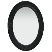 Espelho de parede estilo barroco 50x70 cm preto