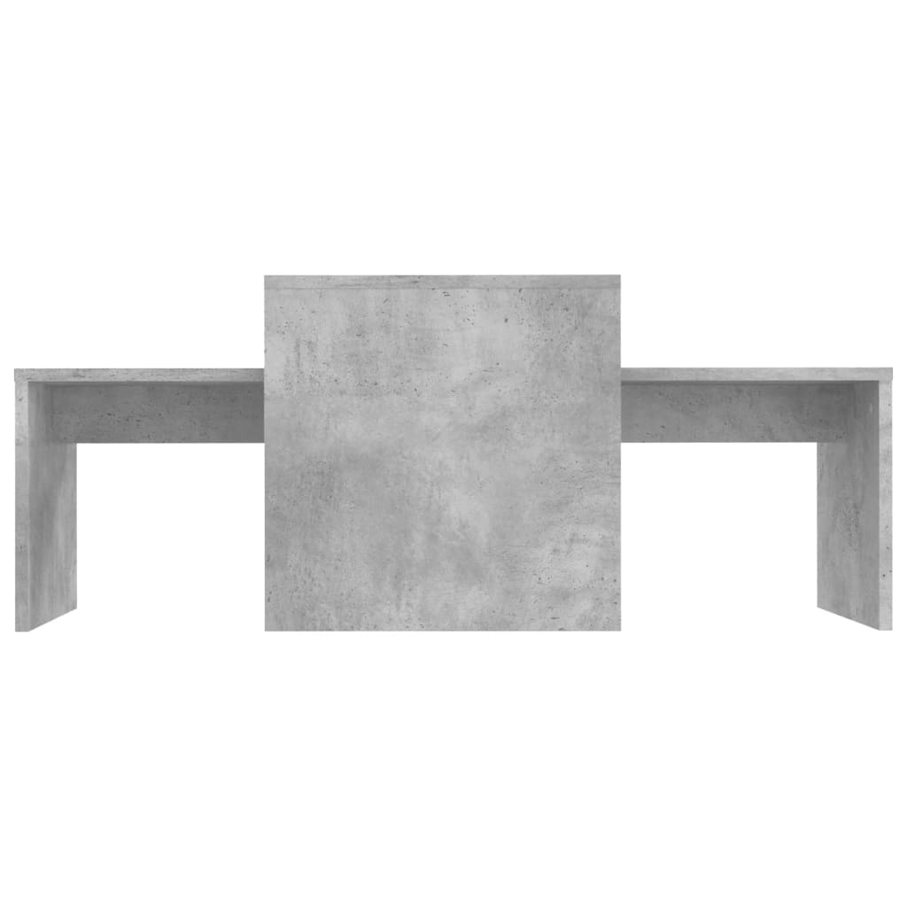 Conjunto mesas centro 100x48x40cm contrapla. branco brilhante