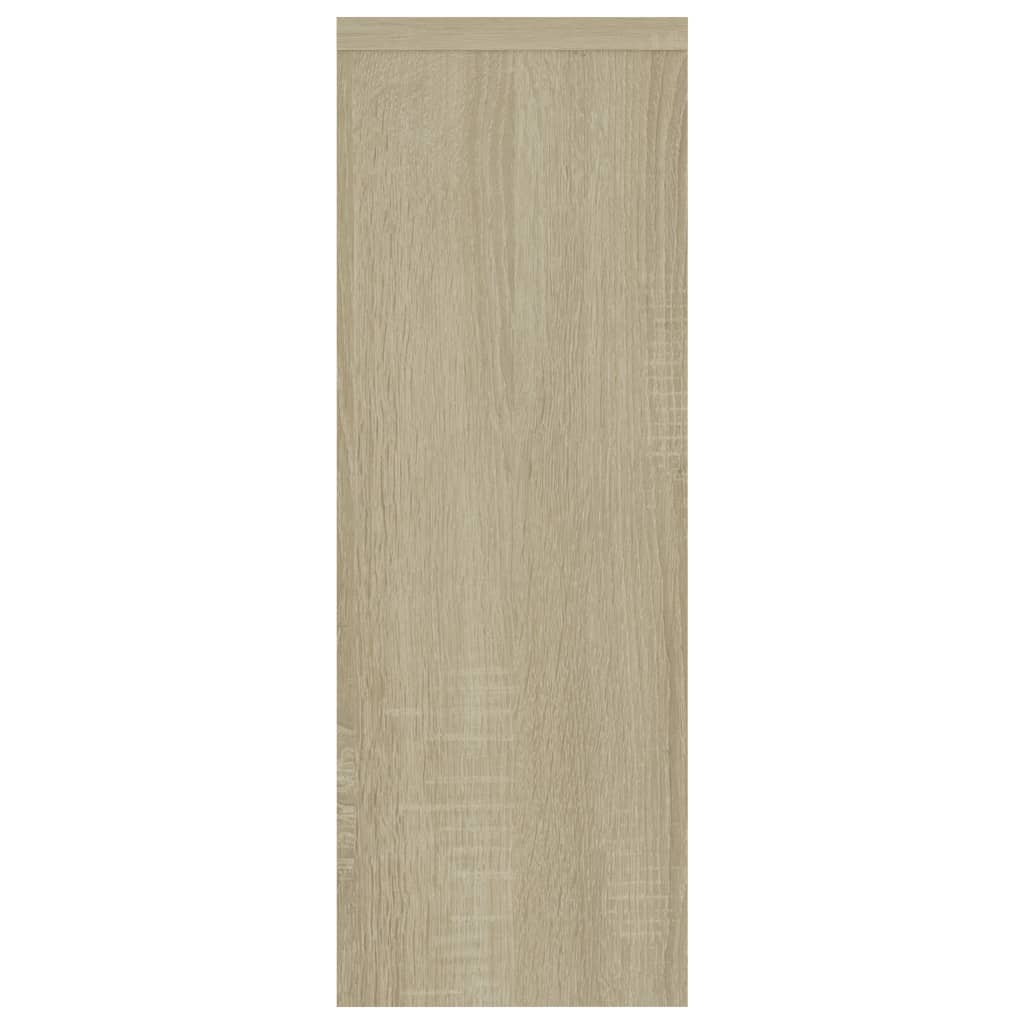 Prateleira parede derivados de madeira branco e carvalho sonoma