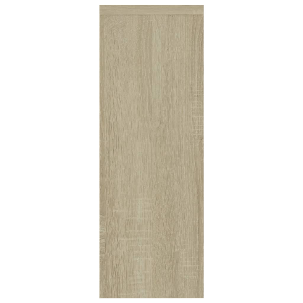 Prateleira parede derivados de madeira branco e carvalho sonoma