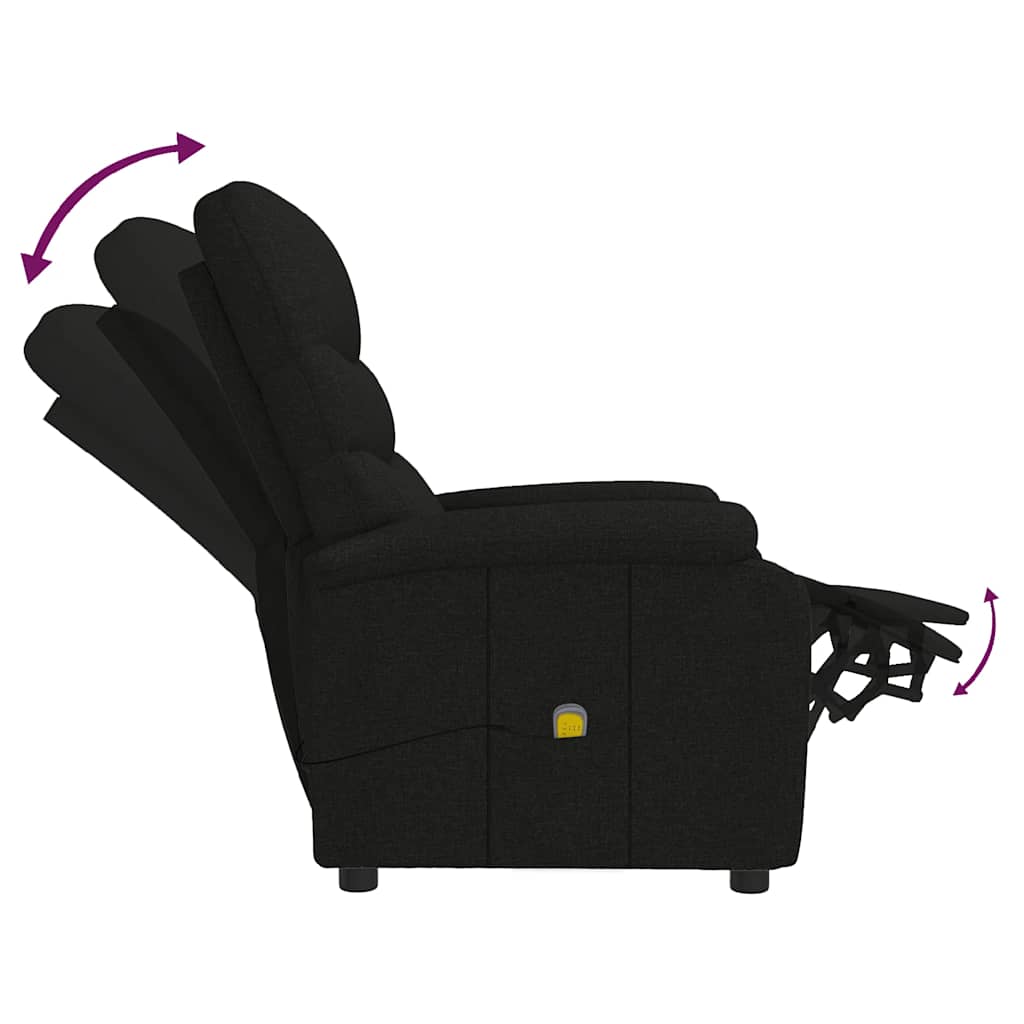 Poltrona de massagens tecido preto