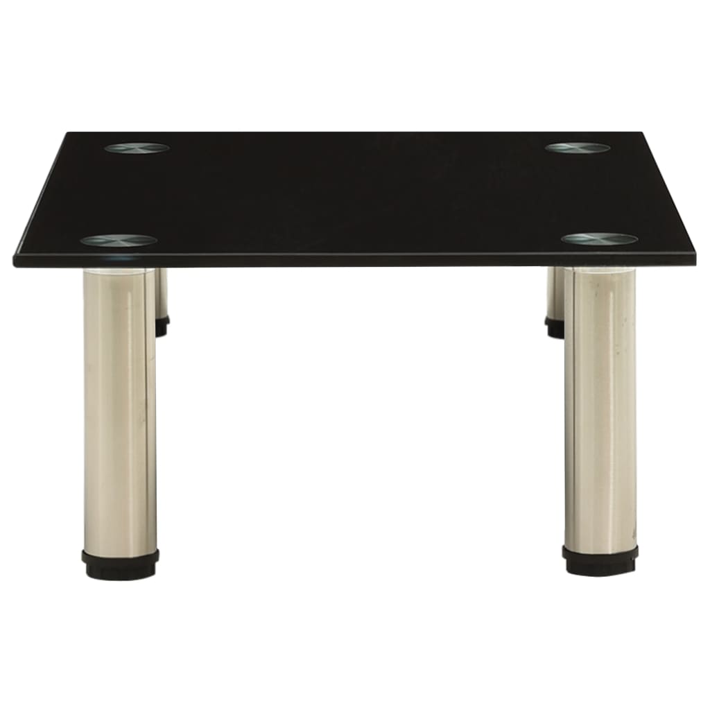 Móvel de TV 40x35x17 cm vidro temperado preto