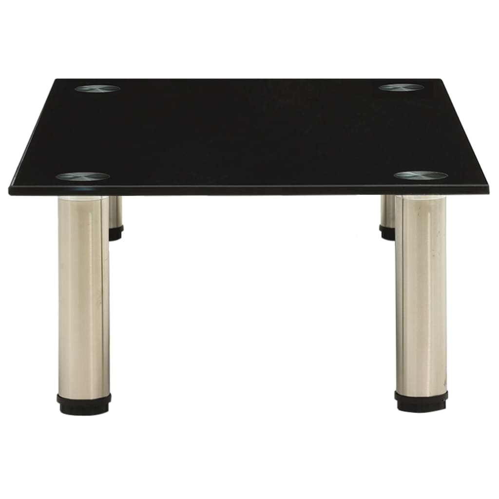 Móvel de TV 60x35x17 cm vidro temperado preto