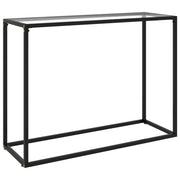 Mesa consola 100x35x75 cm vidro temperado transparente