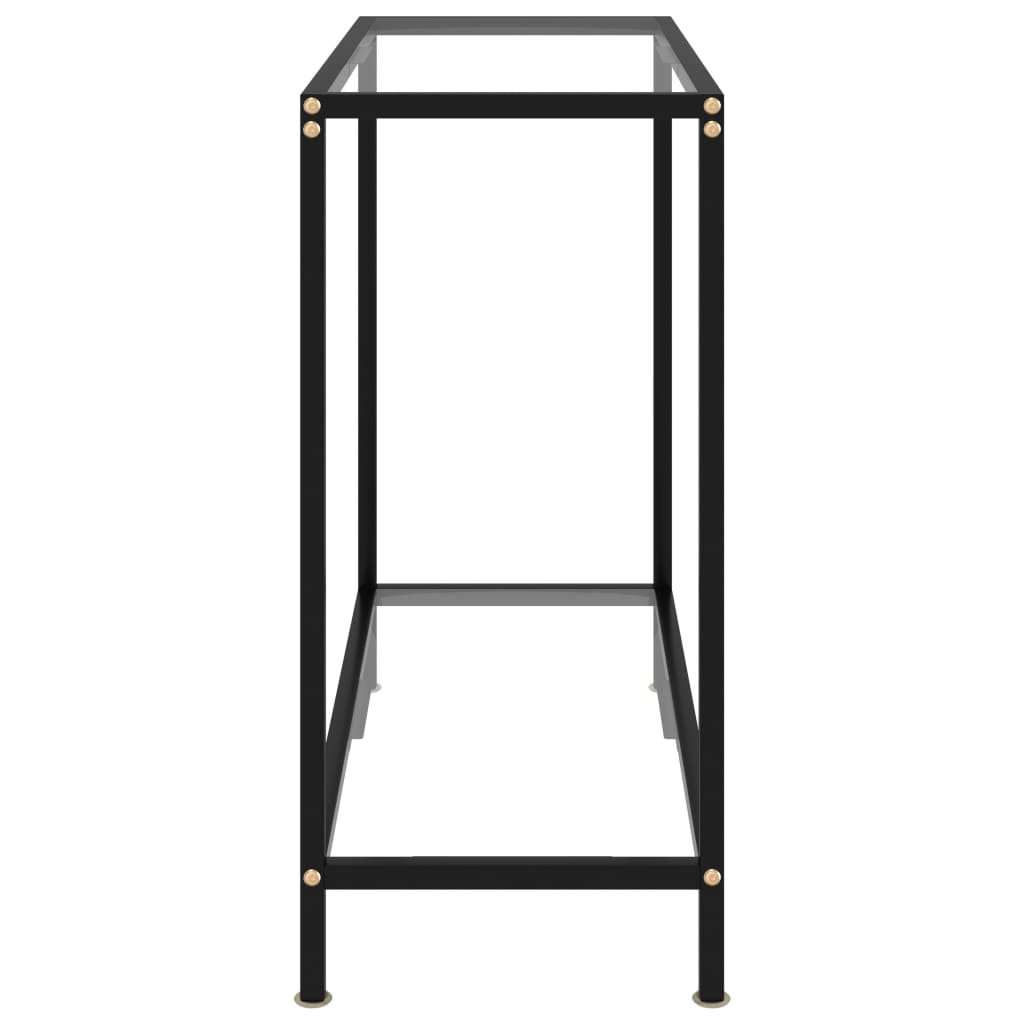 Mesa consola 80x35x75 cm vidro temperado transparente