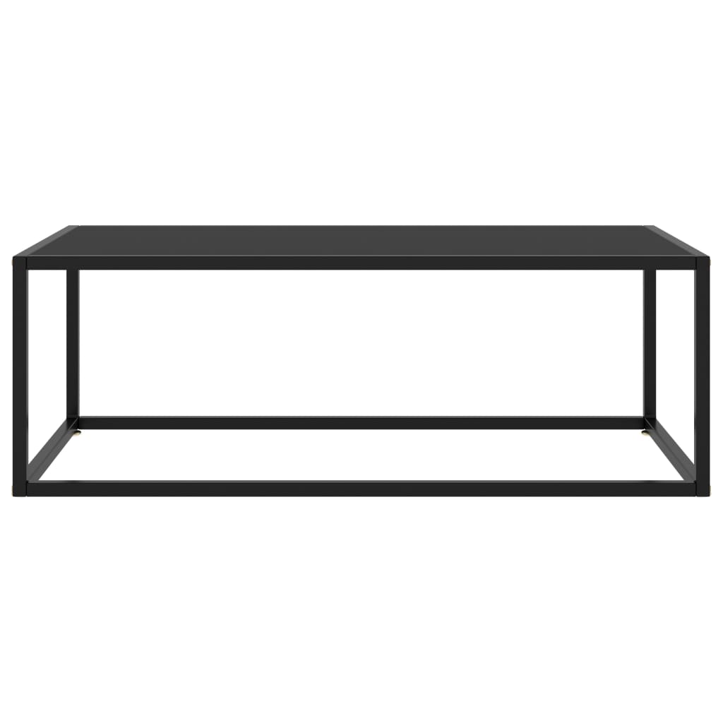 Mesa de centro 100x50x35 cm vidro preto