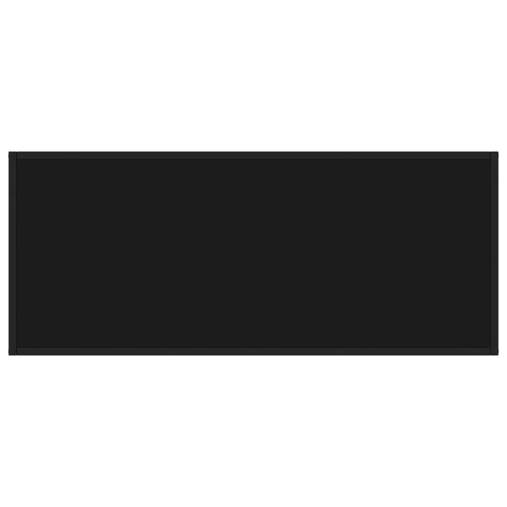 Mesa de centro 120x50x35 cm vidro preto