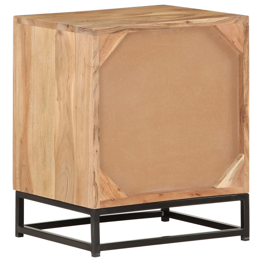 Mesa de cabeceira 40x30x50 cm madeira de acácia maciça