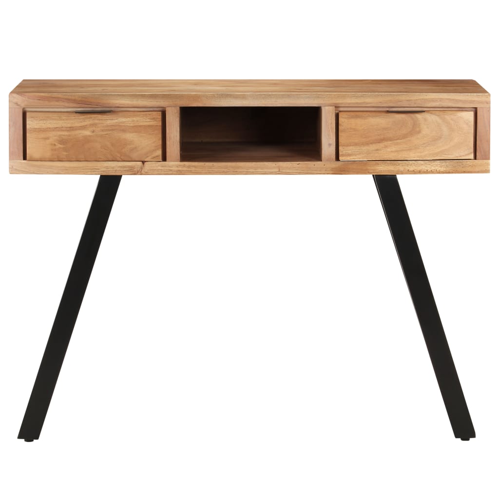 Secretária 107x45x79 cm acácia maciça com arestas vivas