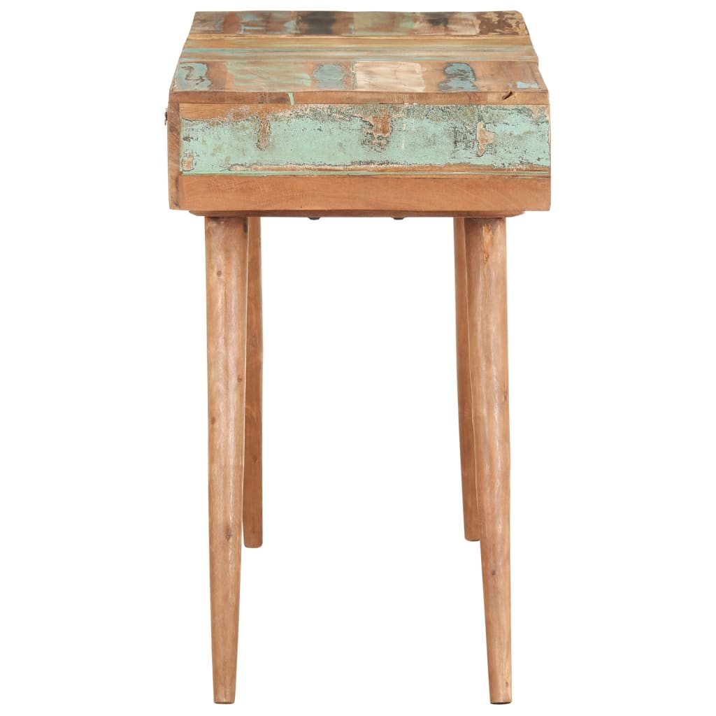 Toucador c/ espelho 112x45x76 cm madeira recuperada maciça