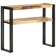 Mesa consola 90x30x75 cm madeira de mangueira áspera