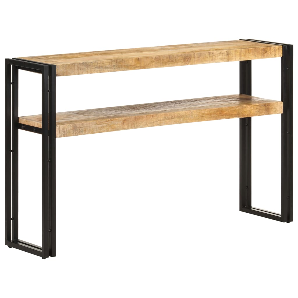 Mesa consola 120x30x75 cm madeira de mangueira áspera