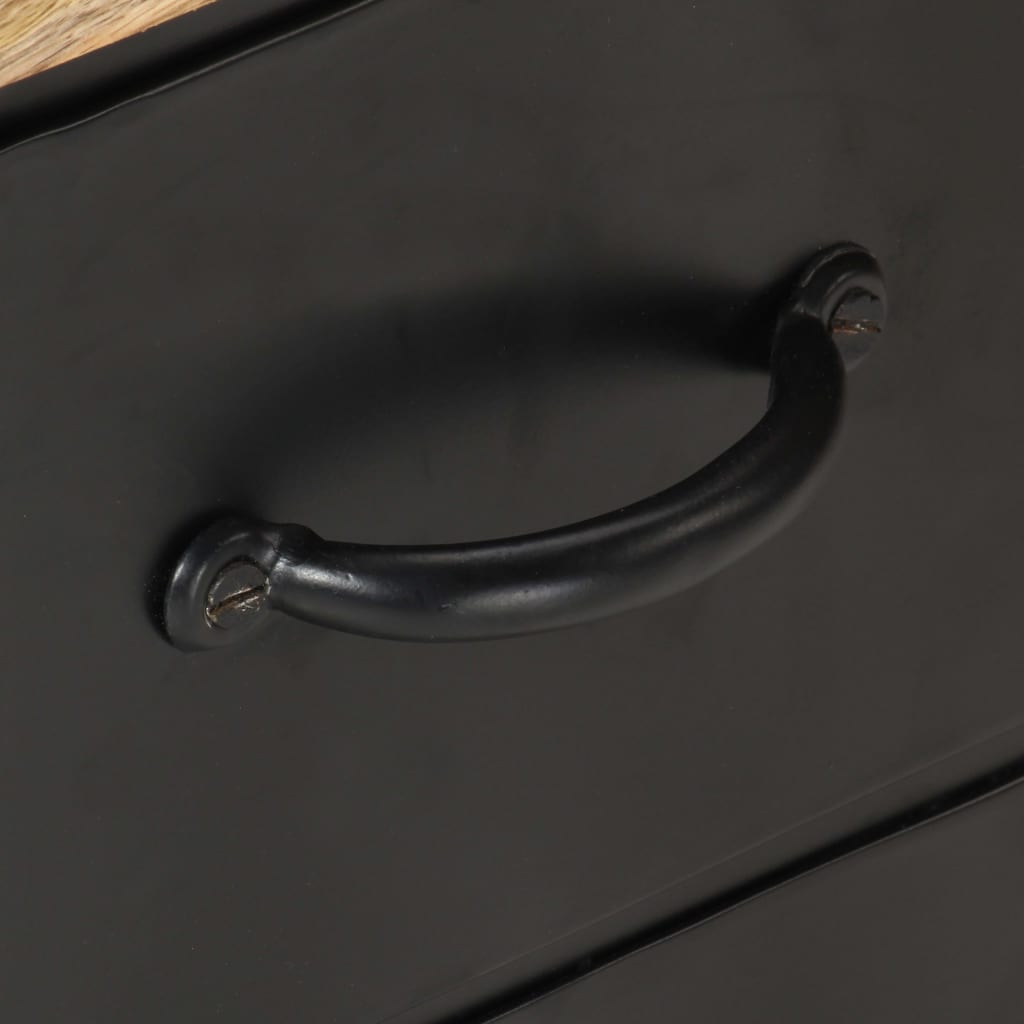 Móvel de TV 90x30x41 cm madeira de mangueira áspera