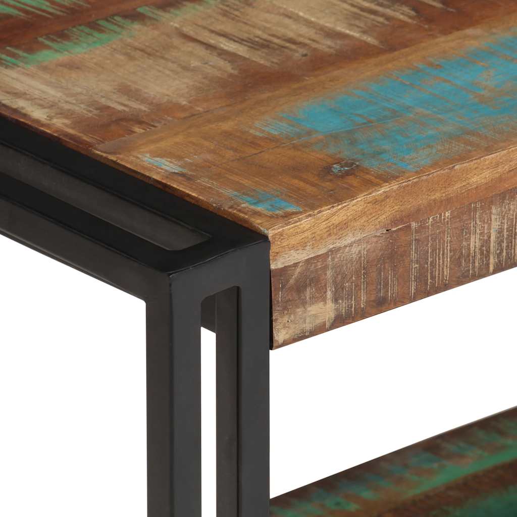 Móvel de TV 120x30x40 cm madeira recuperada maciça