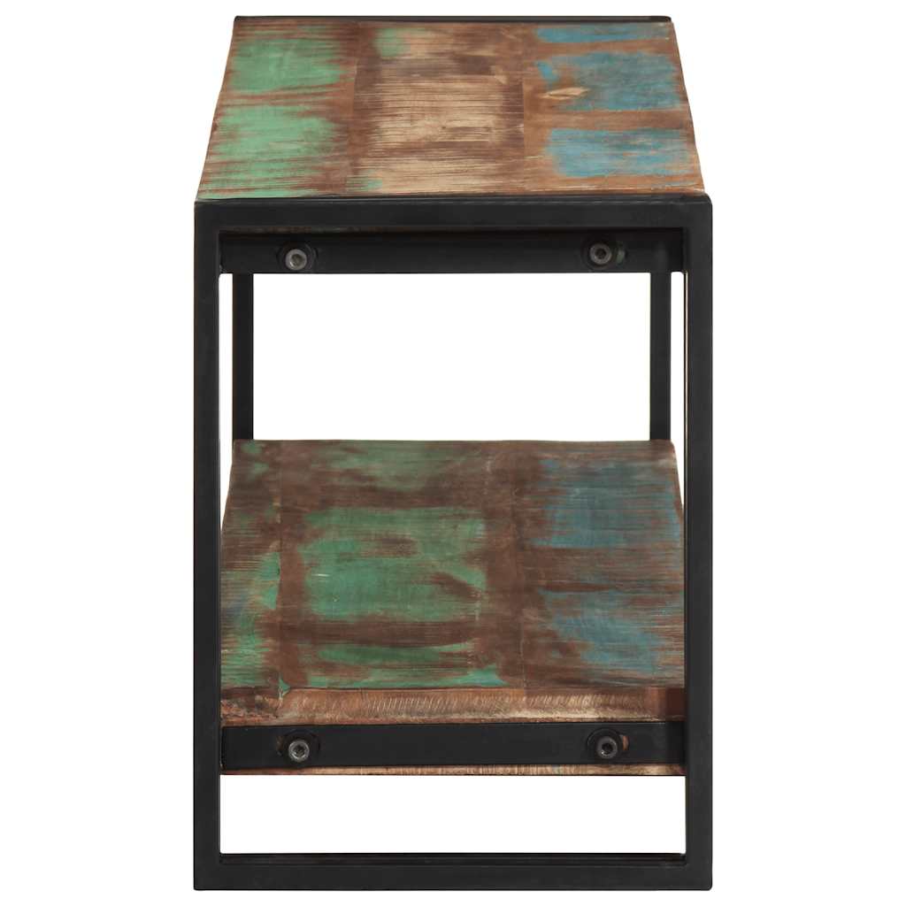 Móvel de TV 120x30x40 cm madeira recuperada maciça